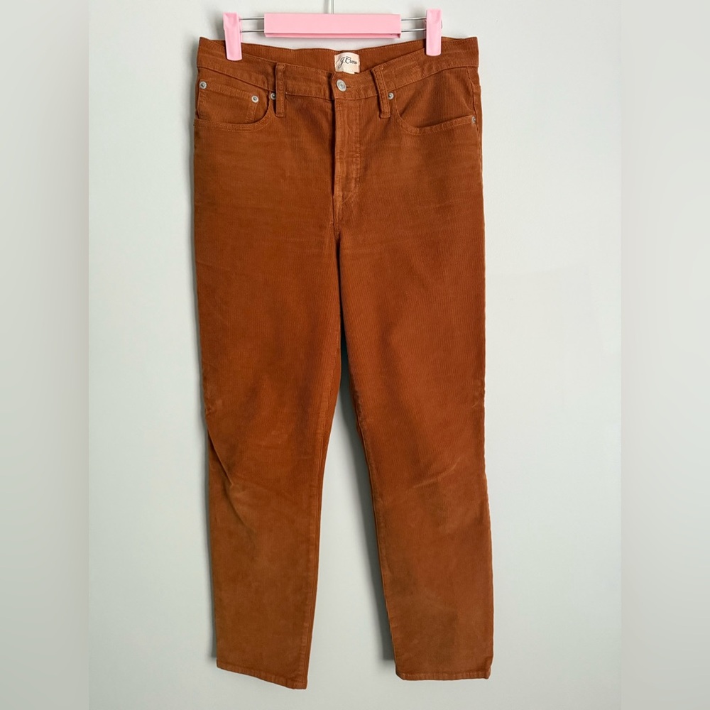 J. Crew Vintage Straight rust corduroy pants size 29
